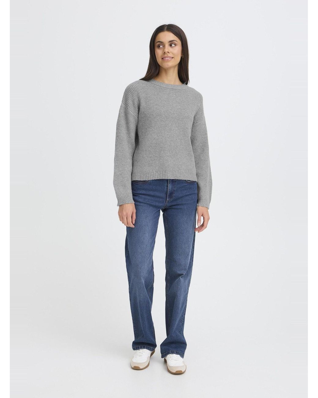 Oxmo Gray Strickpullover