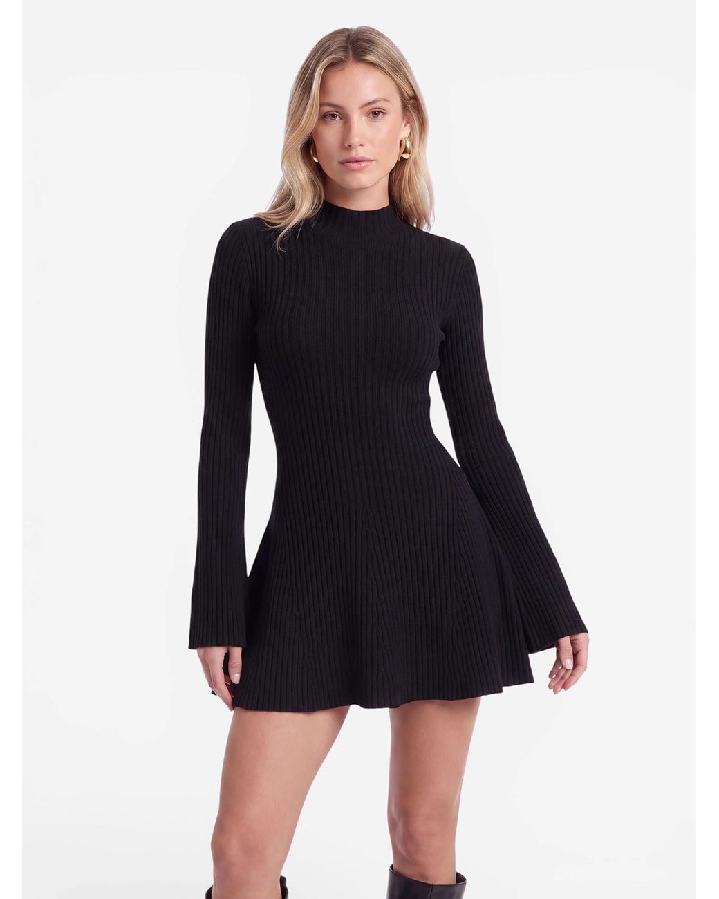 millane Black Strickkleid