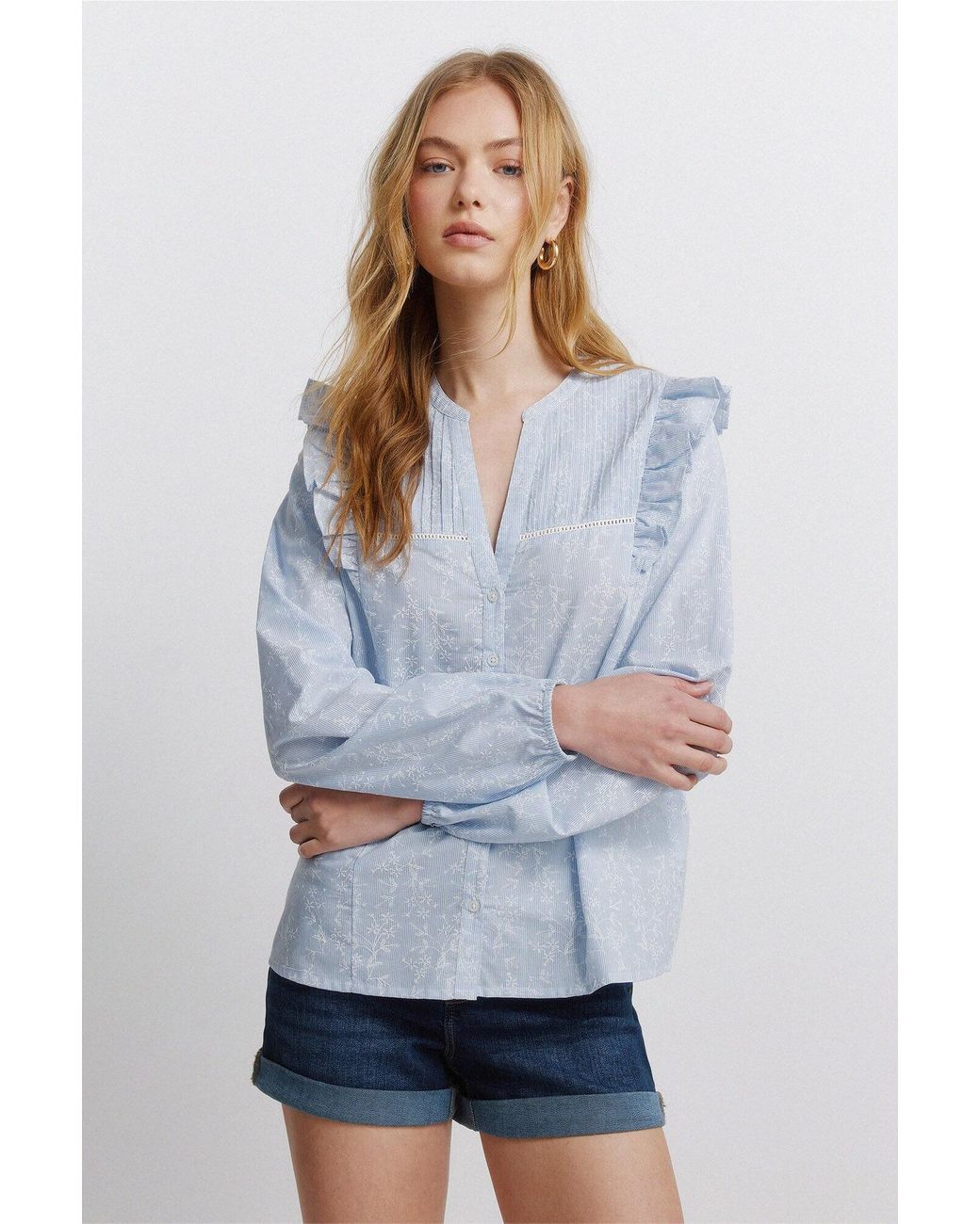 Springfield Blue Bluse