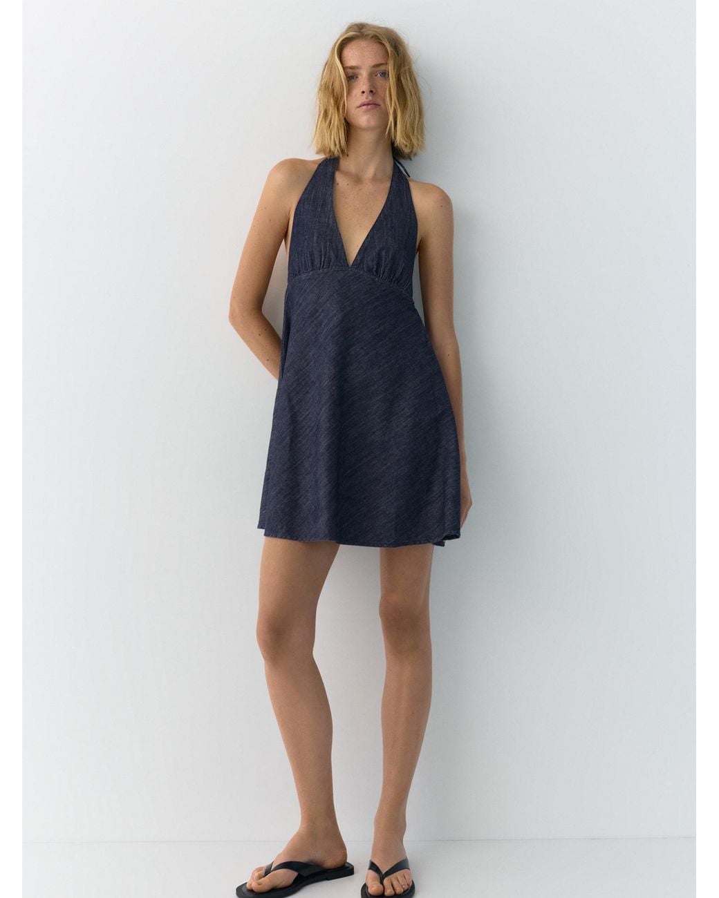 Pull&Bear Blue Kleid