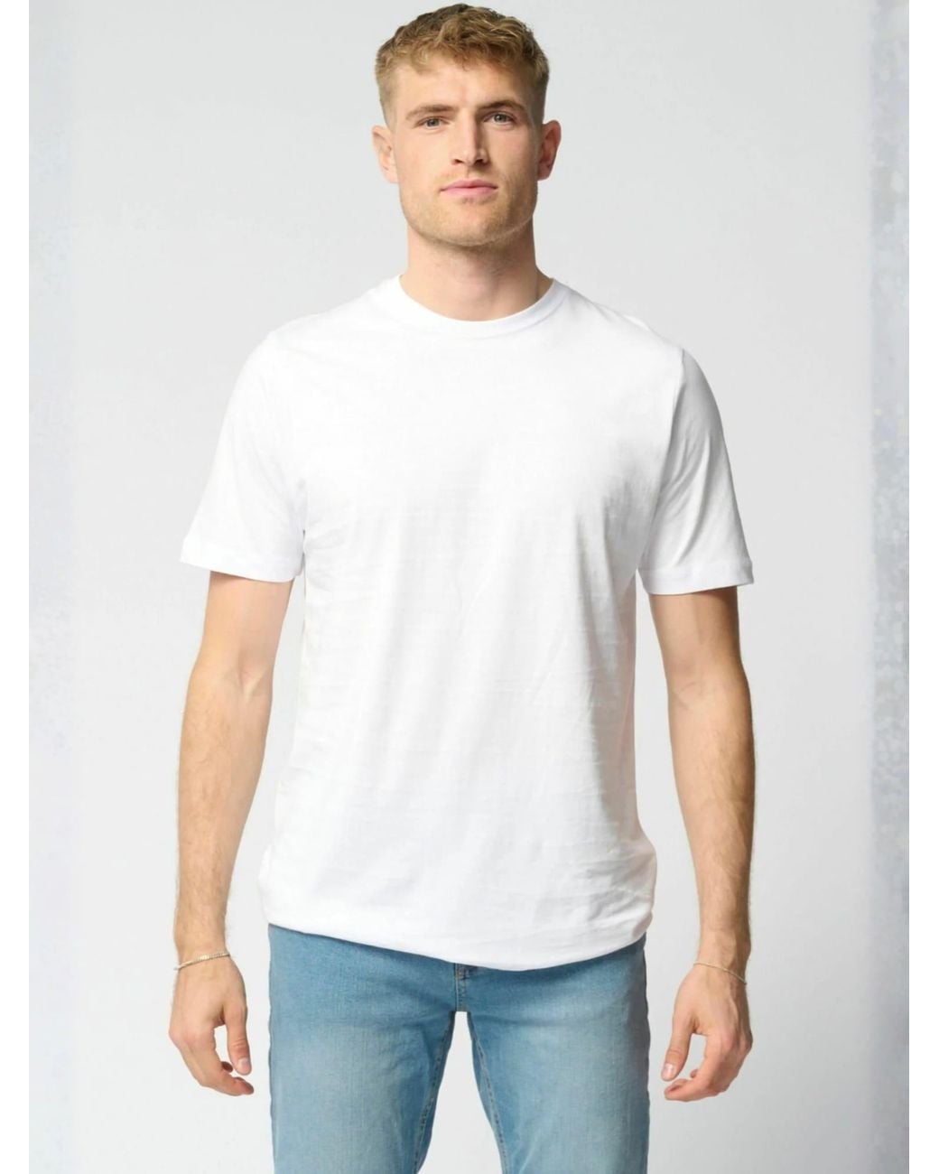 TeeShoppen T-Shirt Basic in White für Herren