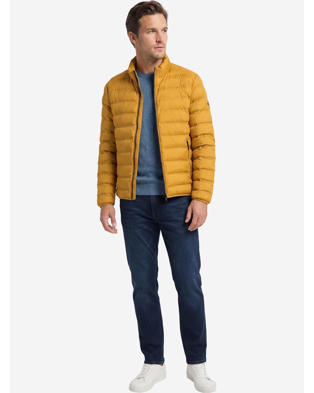 Redmond Übergangsjacke Basic in Yellow für Herren