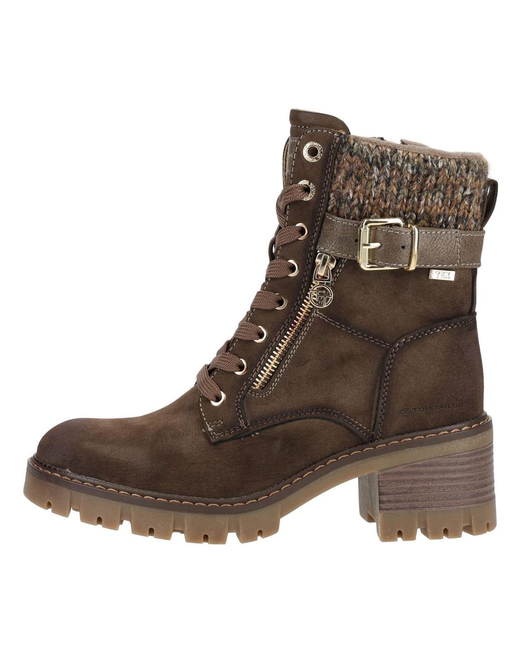 Tom Tailor Brown Schnürstiefelette