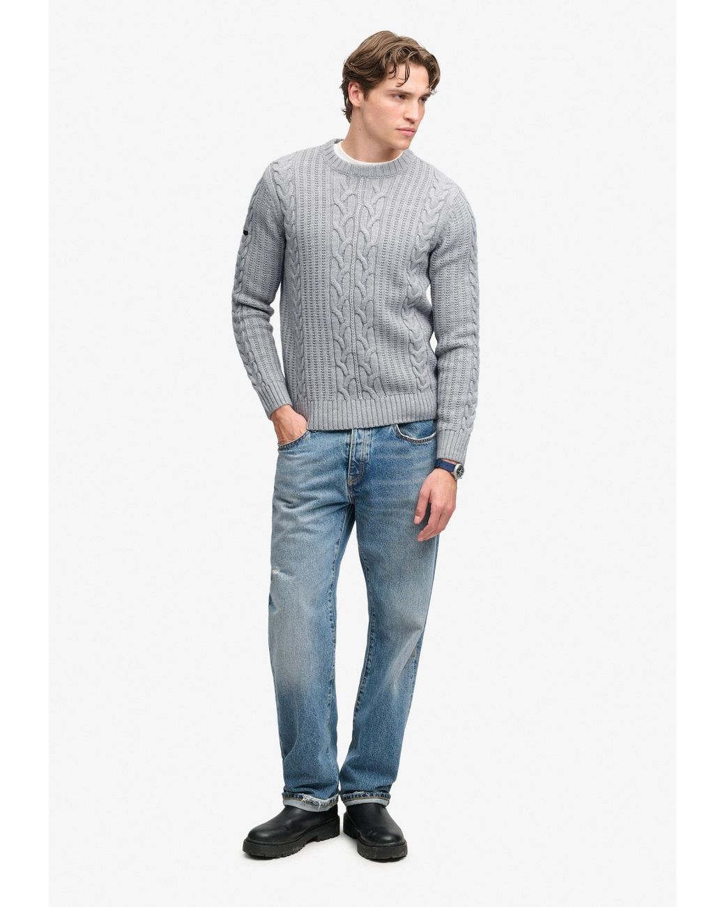 Superdry & Co Pullover Jacob in Gray für Herren