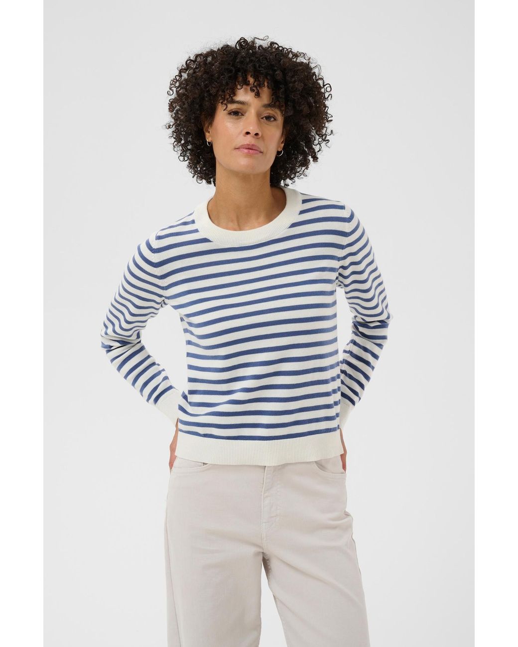 Part Two Blue Pullover Gertiapw