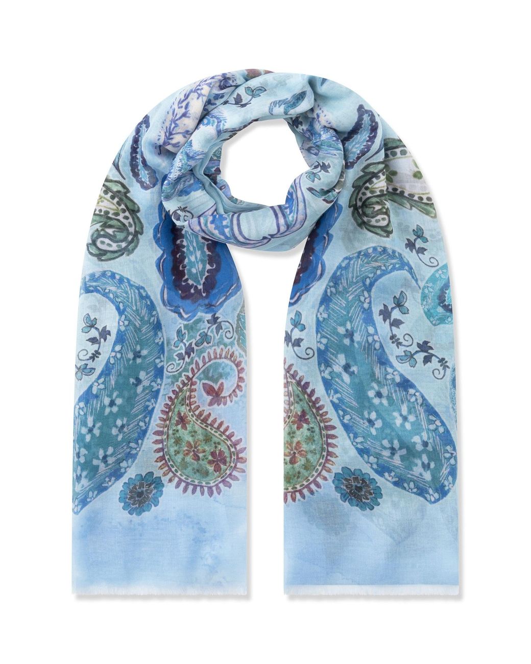 Codello Blue Schal Paisleymuster