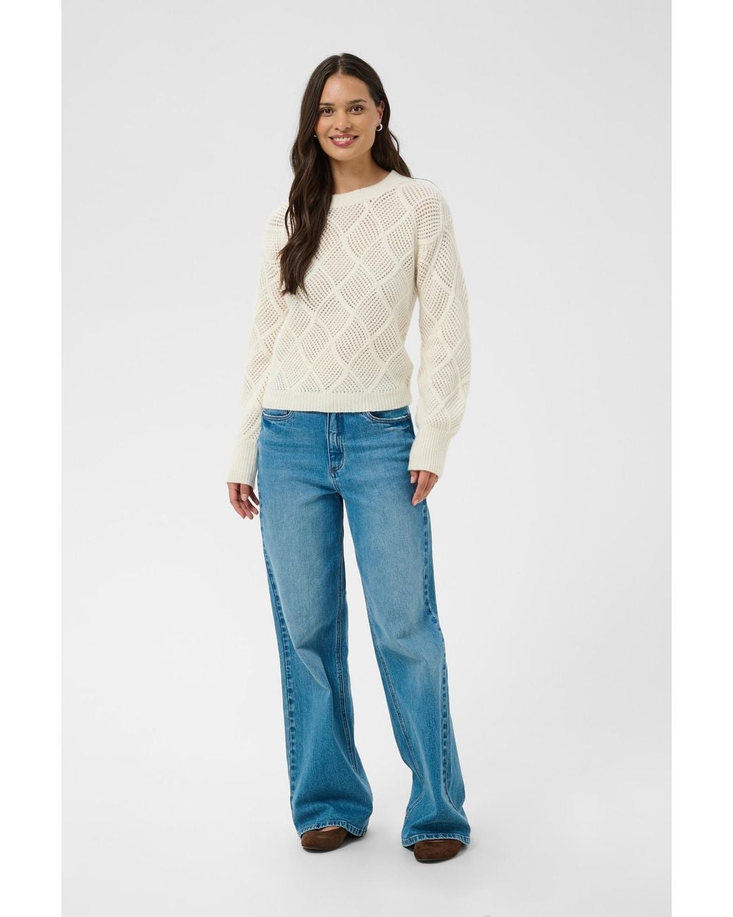 Kaffe White Pullover Georgia