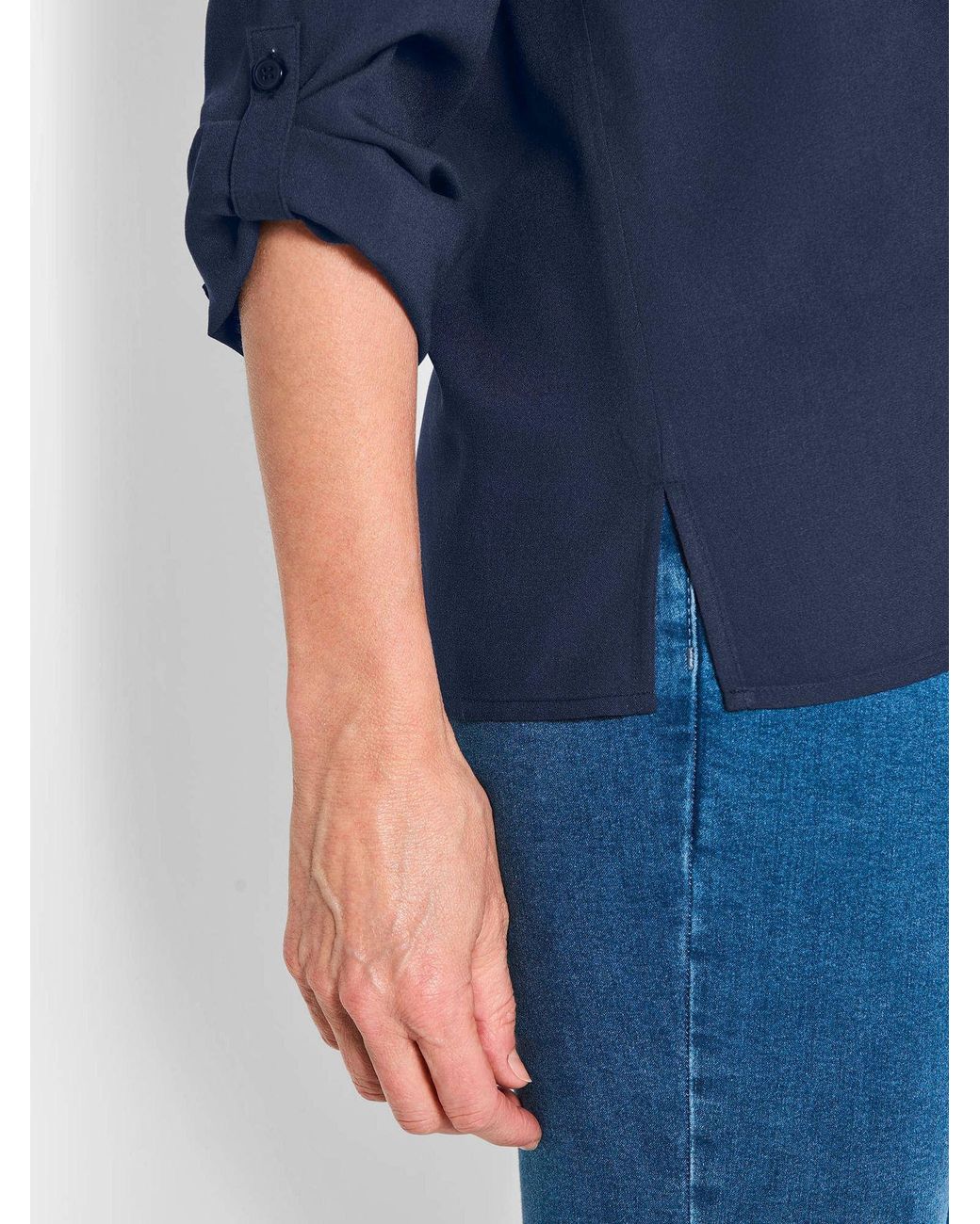 Goldner Blue Bluse