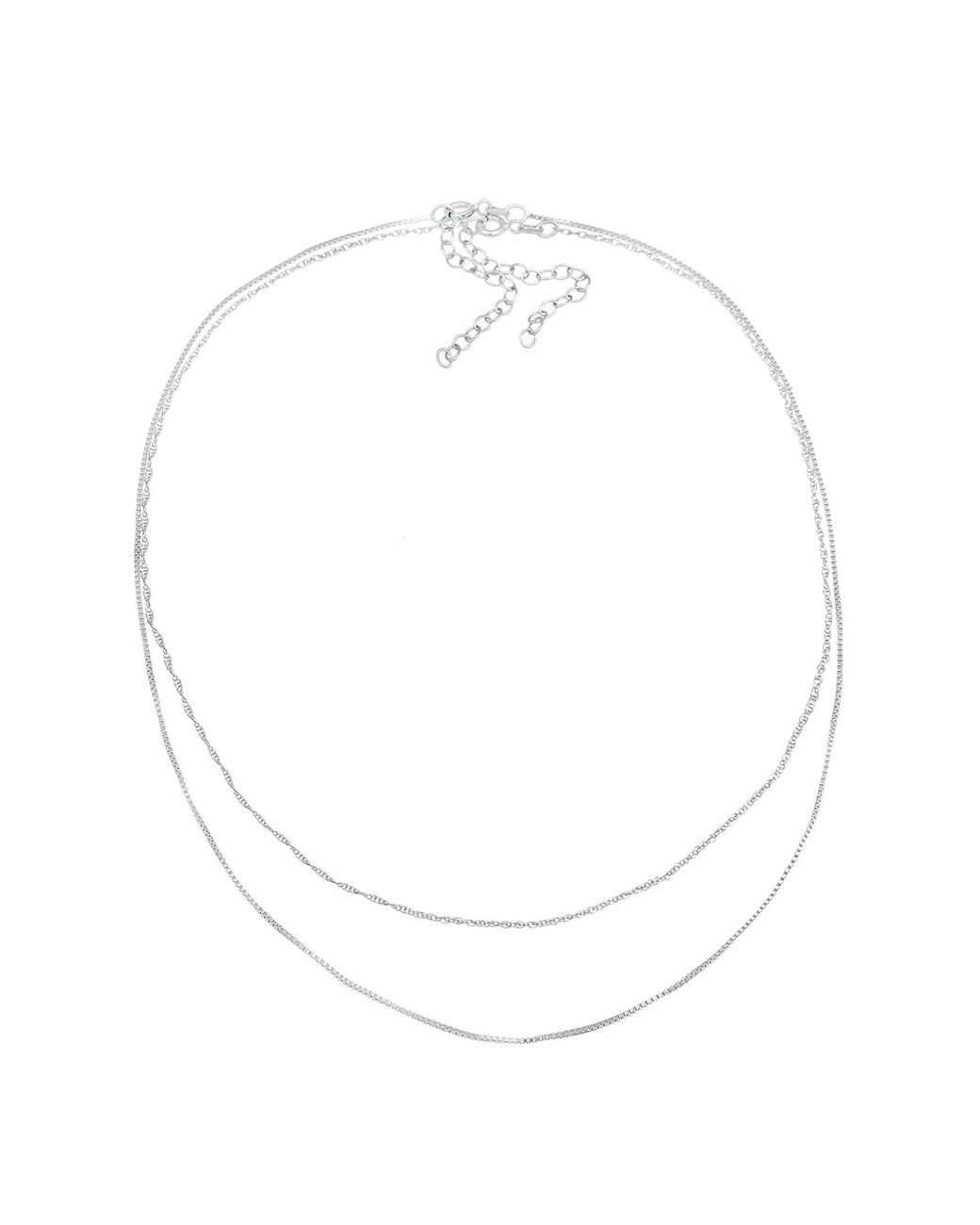 Elli Jewelry Metallic Halskette Layer Basic Kette, Choker