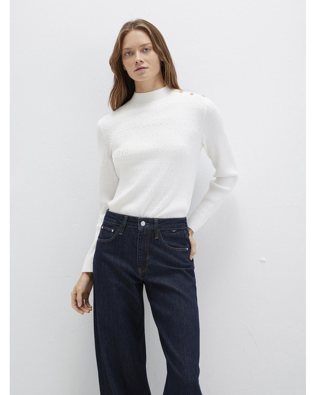 Mavi White Pullover