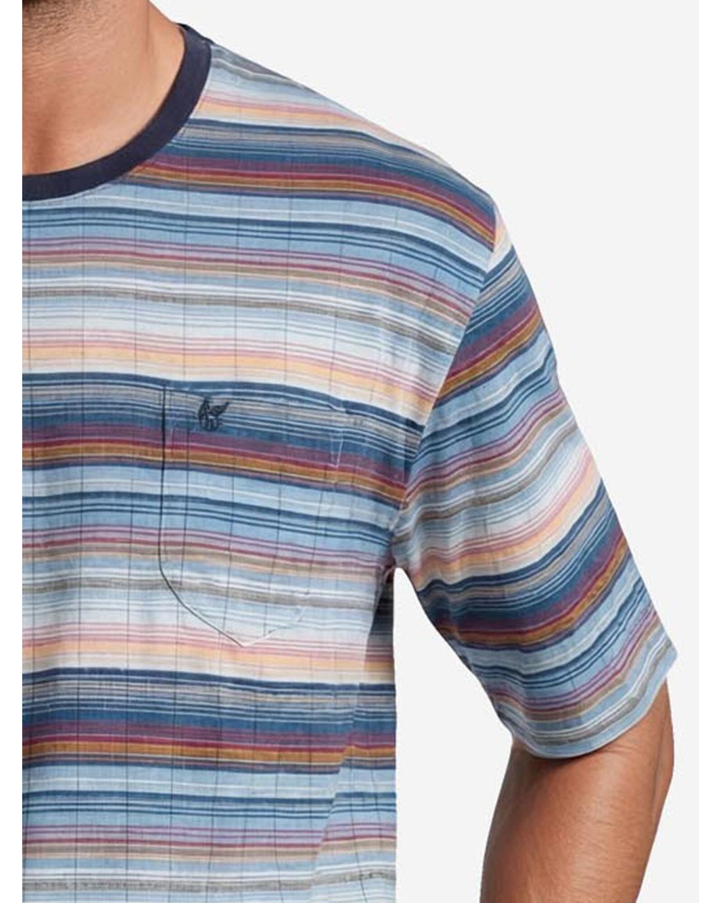 Hajo Pyjama Kurz Klima Komfort in Blue für Herren