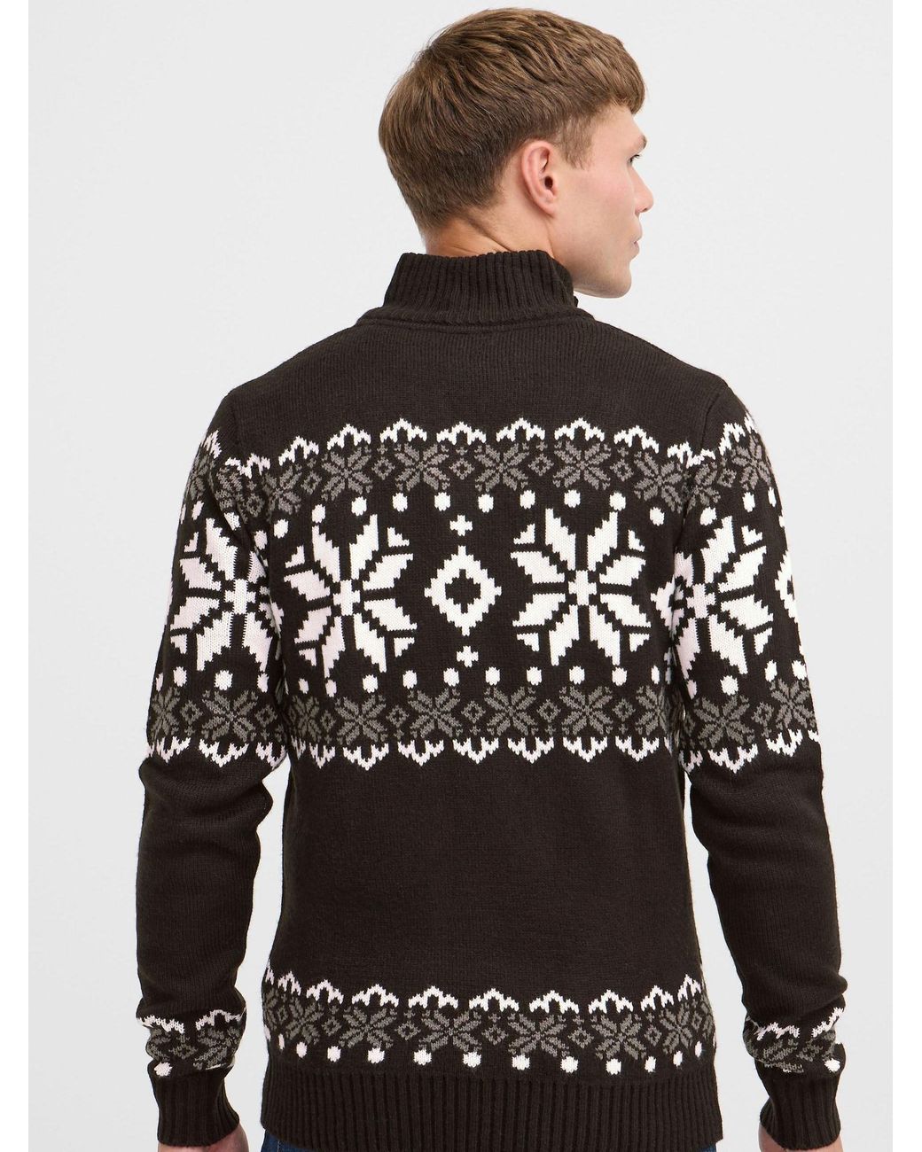 Solid Pullover Norwin in Black für Herren