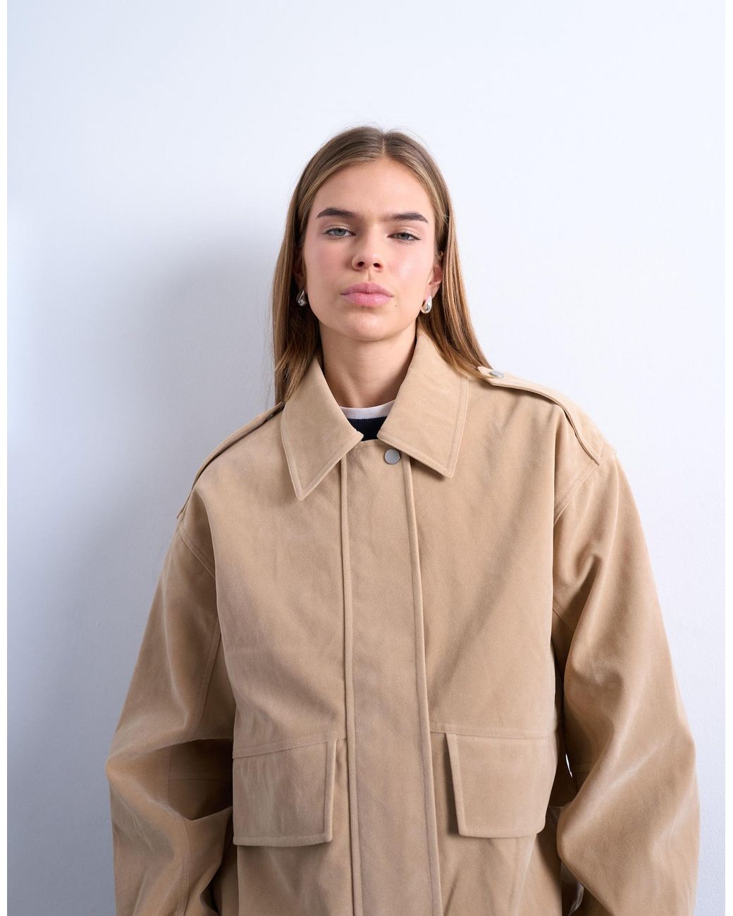 TOPSHOP Blue Jacke Evelyn