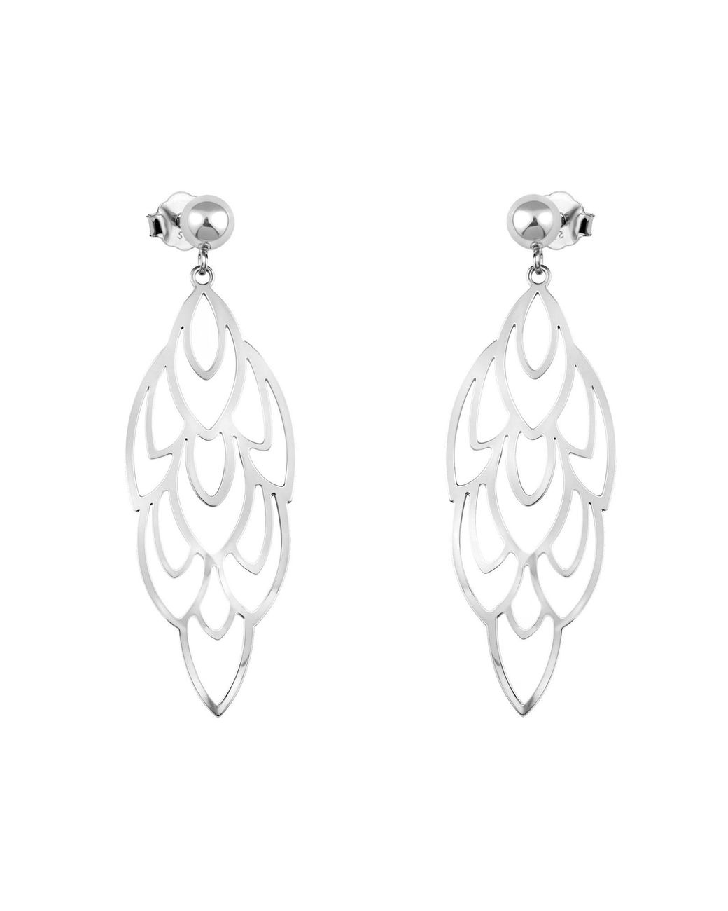 Sofia Milani White Ohrringe Flower
