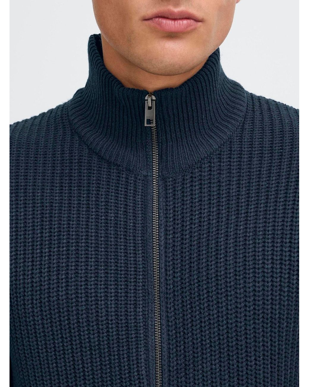 Solid Strickjacke Arno in Blue für Herren