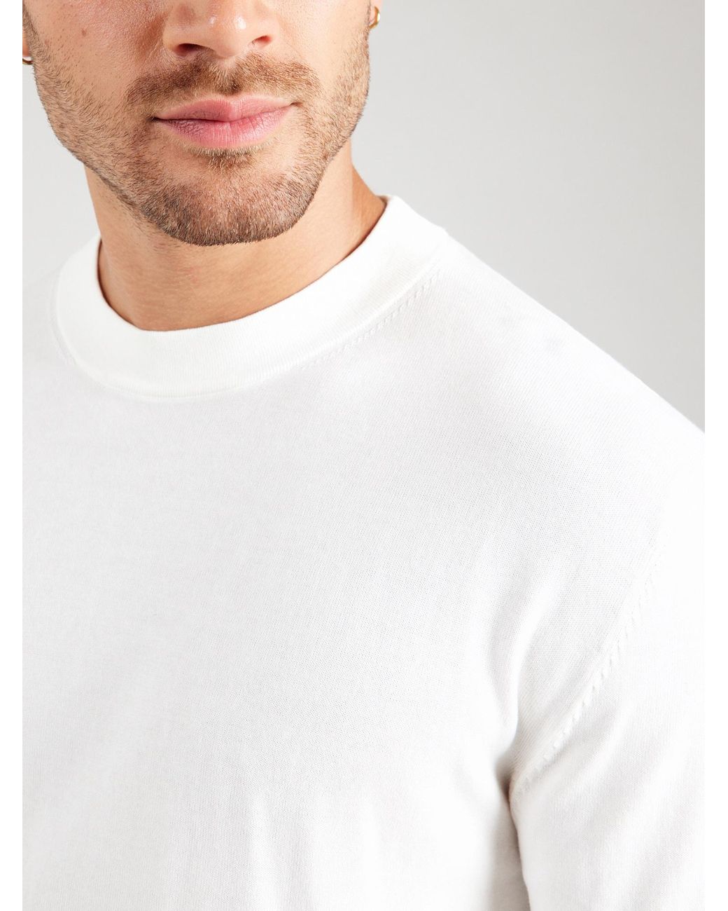 SELECTED Pullover Slhtorino in White für Herren