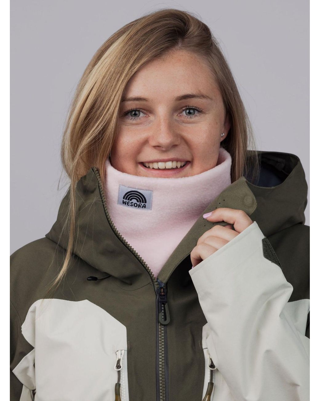 WESORA GmbH Pink Schlauchschal Fleece Neckwarmer