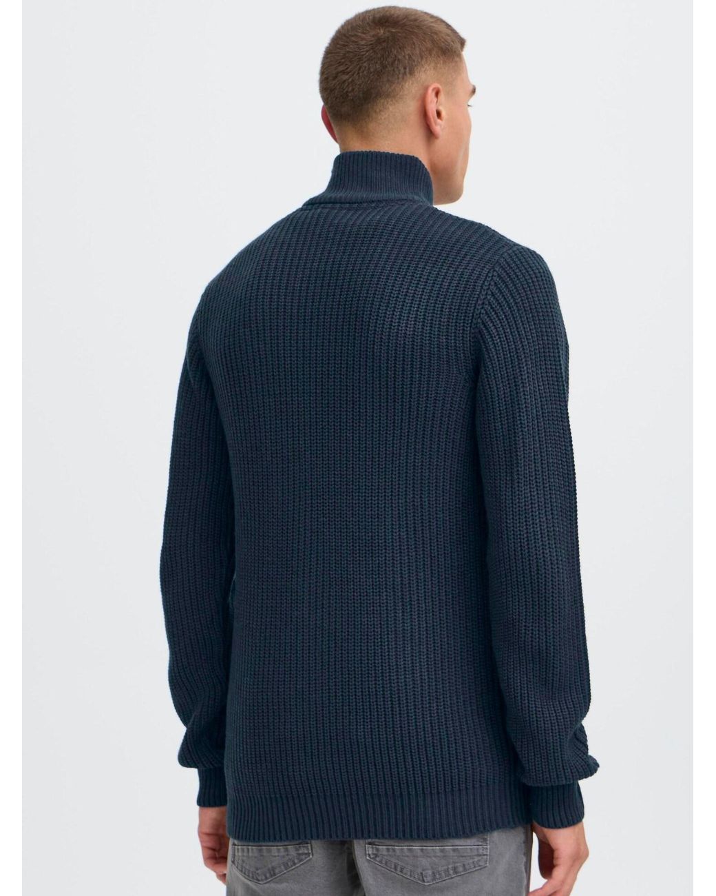 Solid Strickjacke Arno in Blue für Herren