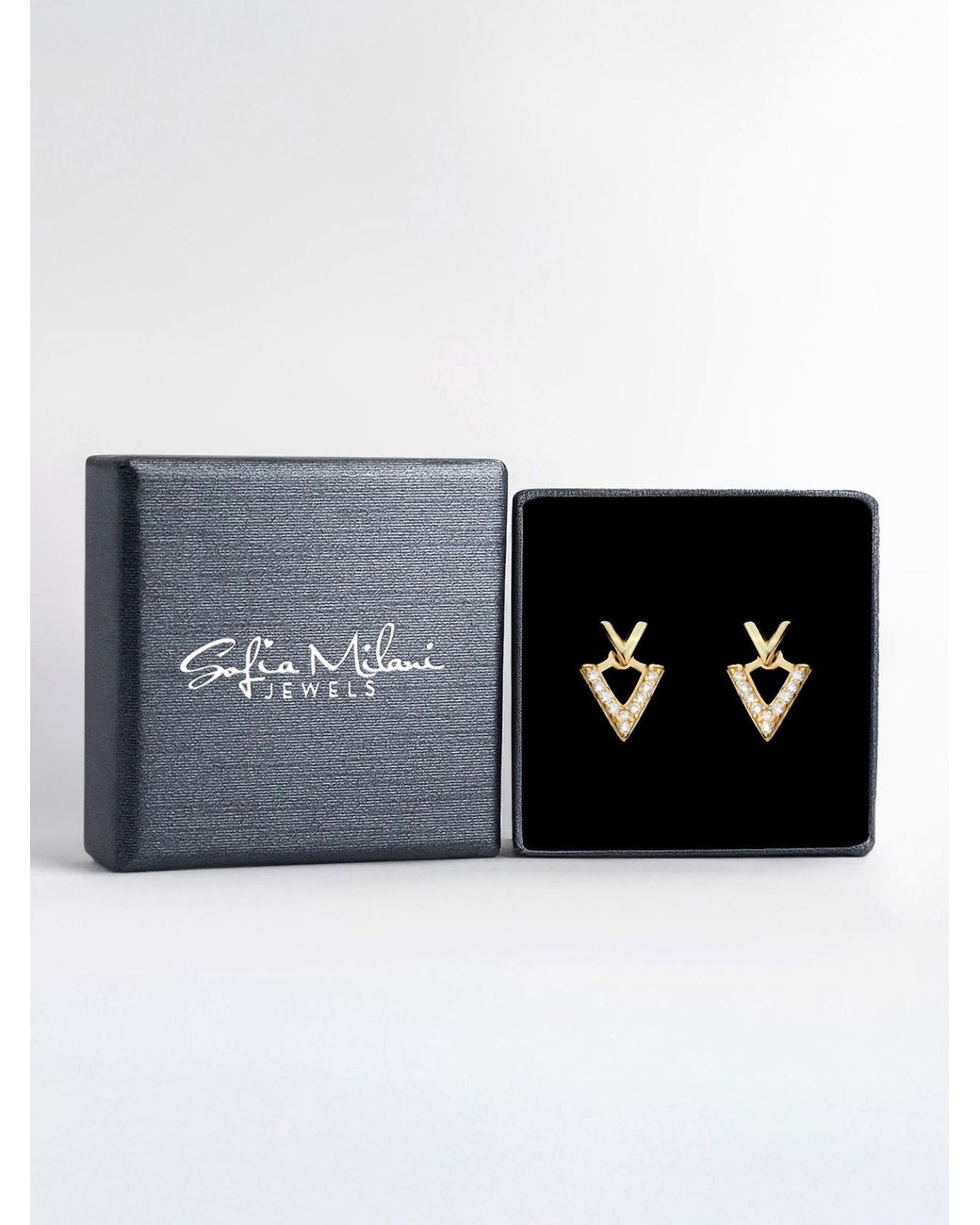 Sofia Milani Metallic Ohrringe Triangle