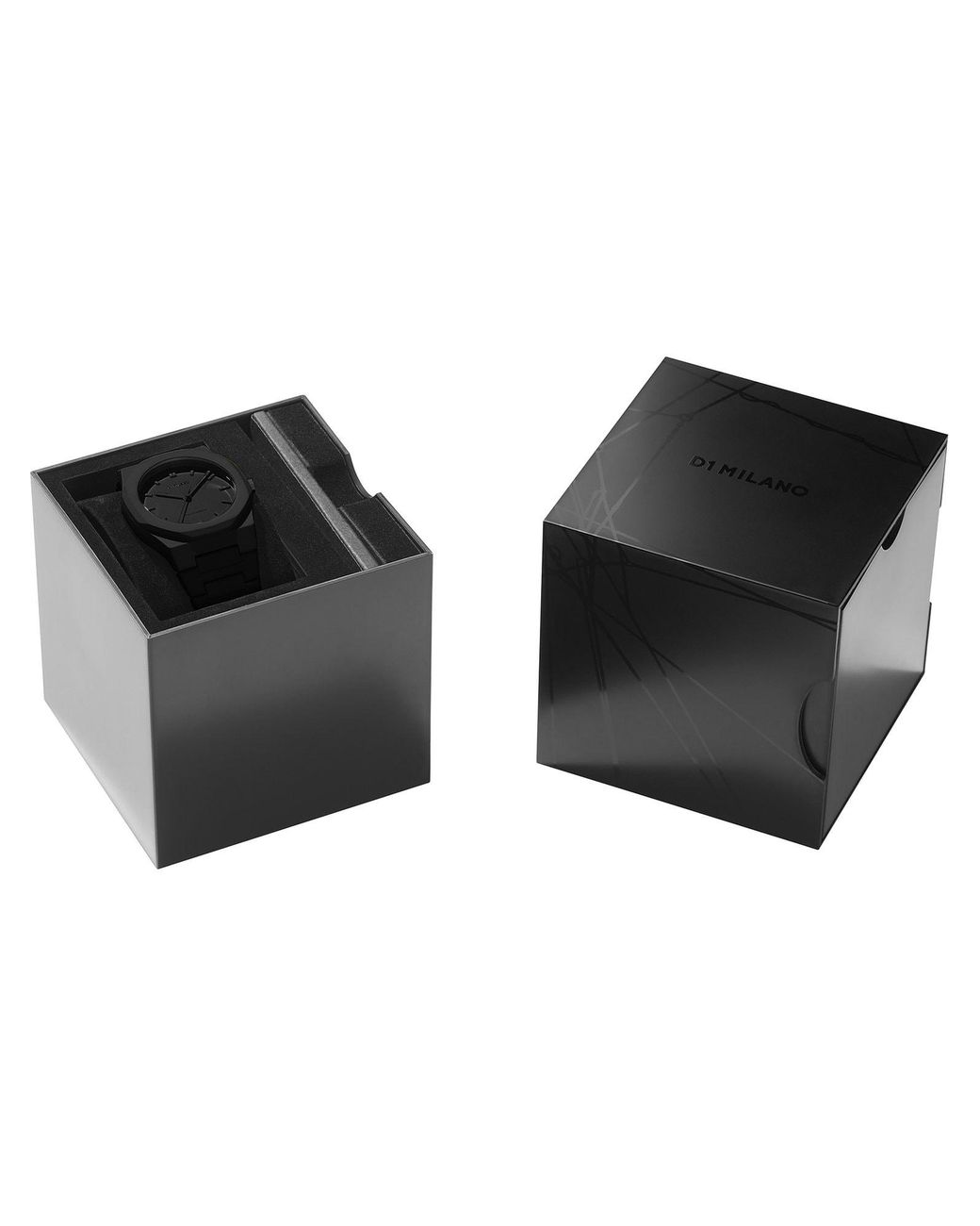 D1 Milano Black Analoguhr