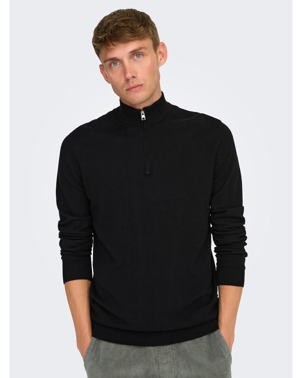 Only & Sons Pullover Onsloui in Black für Herren