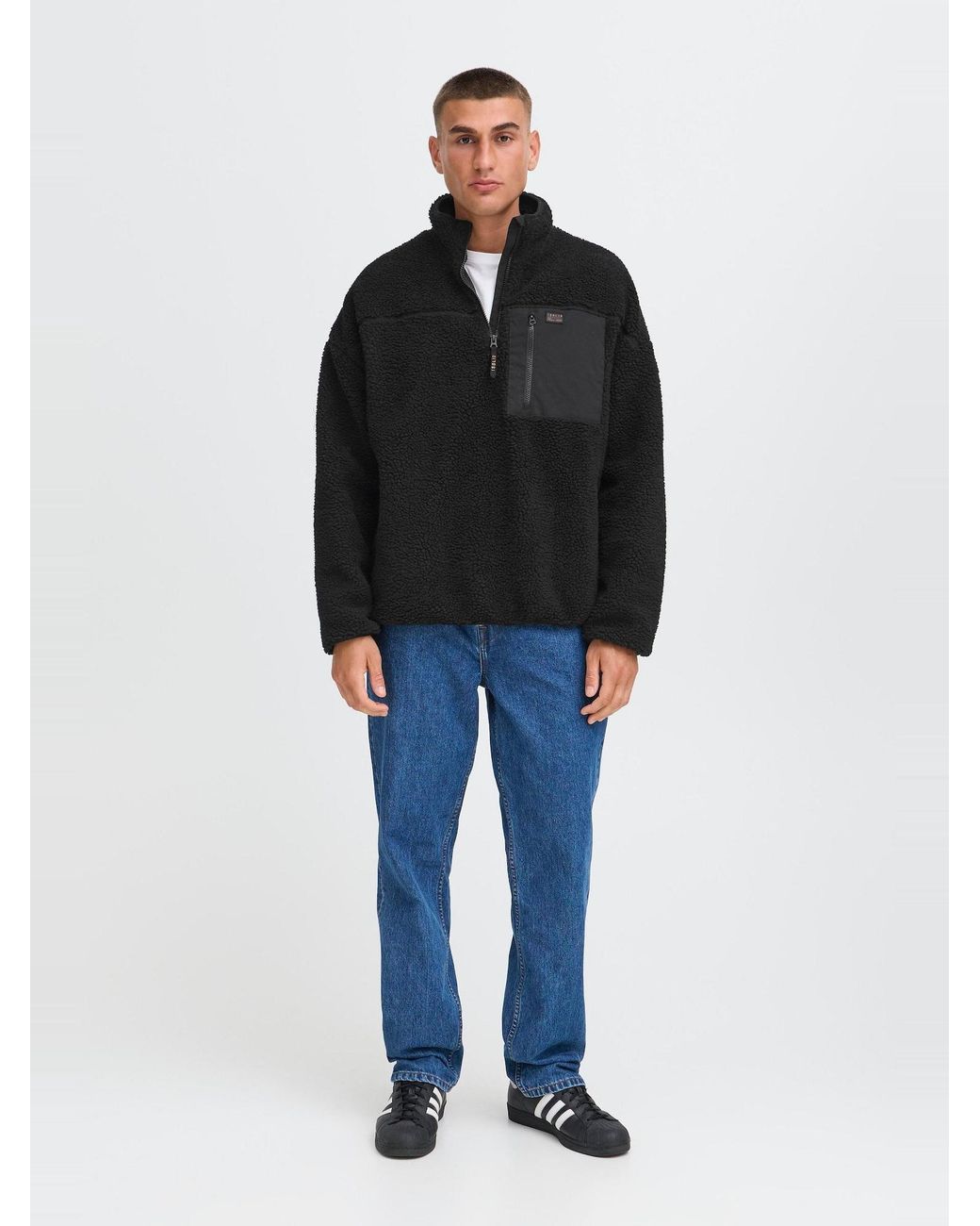 Solid Plüsch-Troyer Sdmcwain in Black für Herren