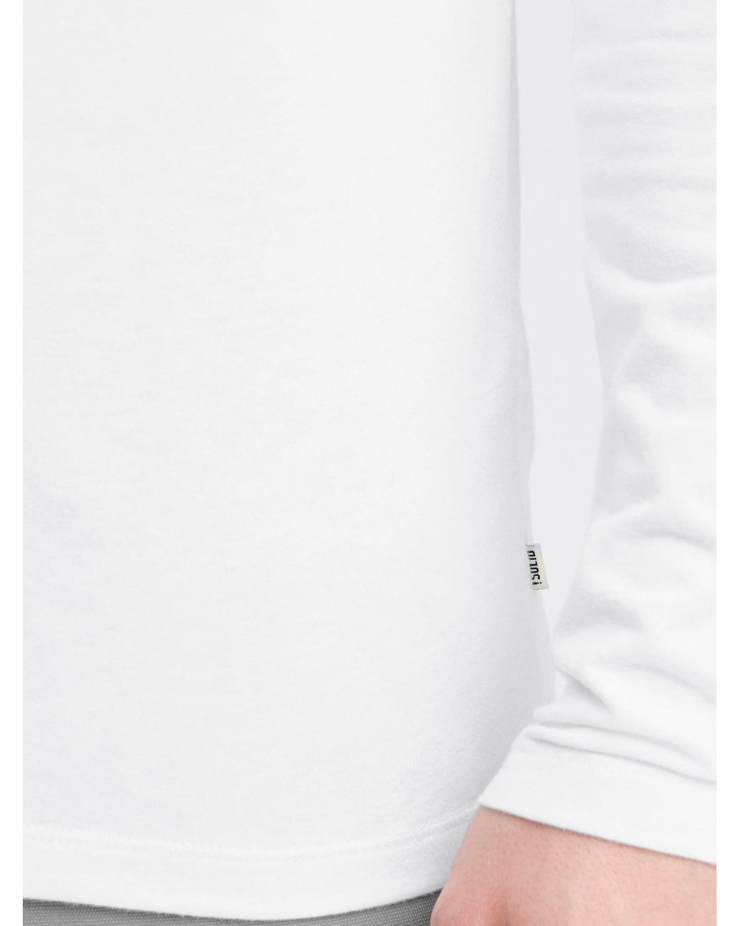 Solid Langarmshirt Sdodatten in White für Herren