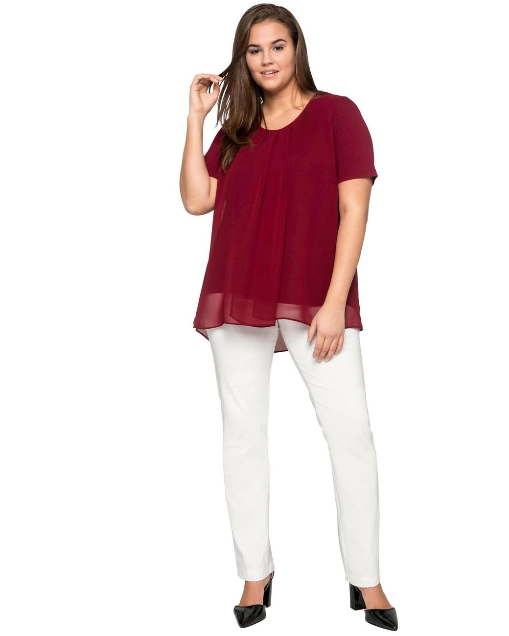 Sheego Red Bluse