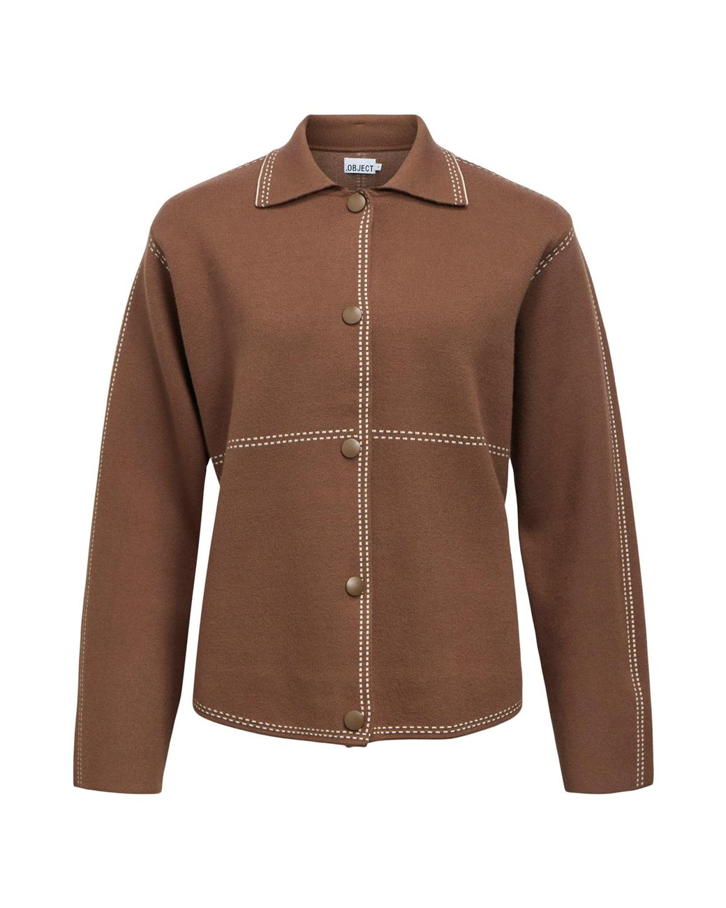 Object Brown Strickjacke Objasima