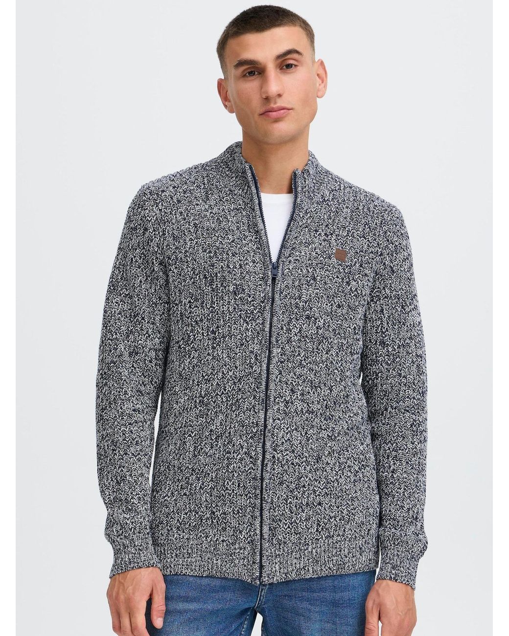 Solid Strickjacke Ricard in Gray für Herren