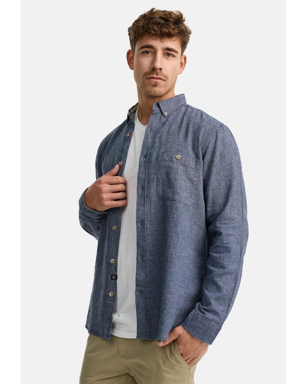 INDICODE Hemd in Blue für Herren