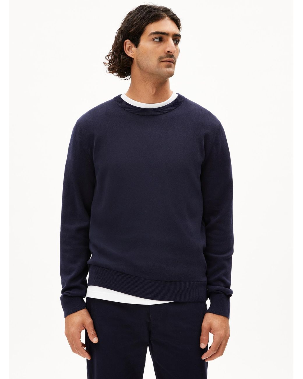 ARMEDANGELS Pullover Loukaa in Blue für Herren