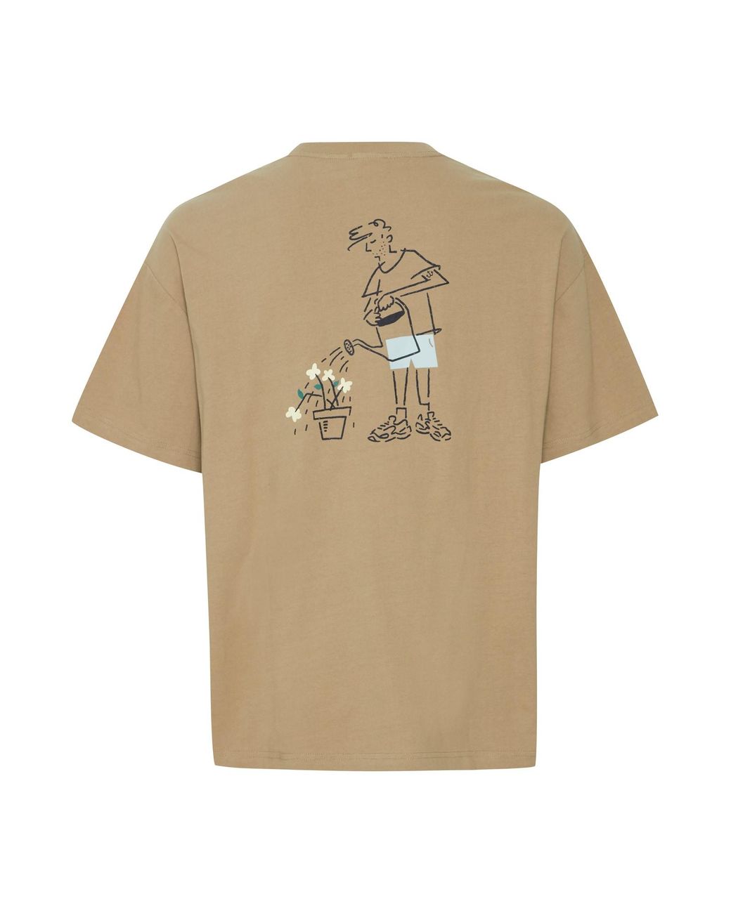 Solid T-Shirt Imre in Natural für Herren