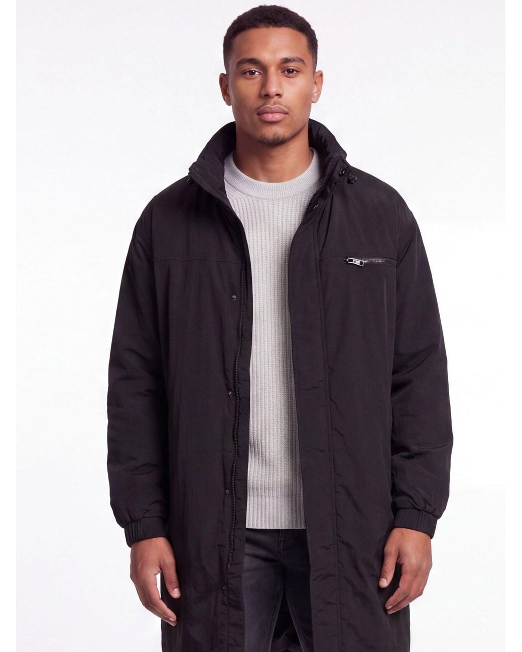 Solid Wintermantel Sdmaiti in Black für Herren