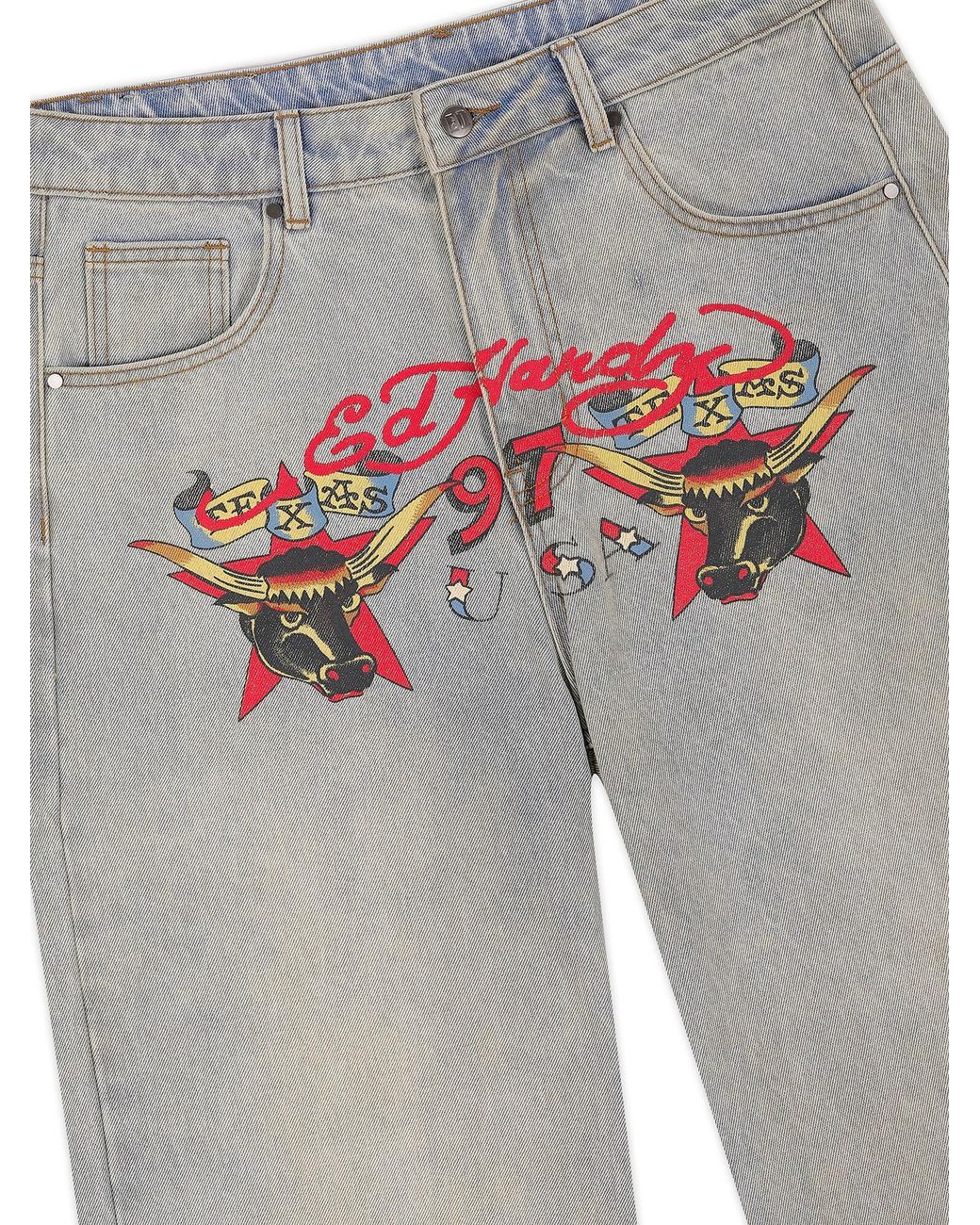 Ed Hardy White Jeans