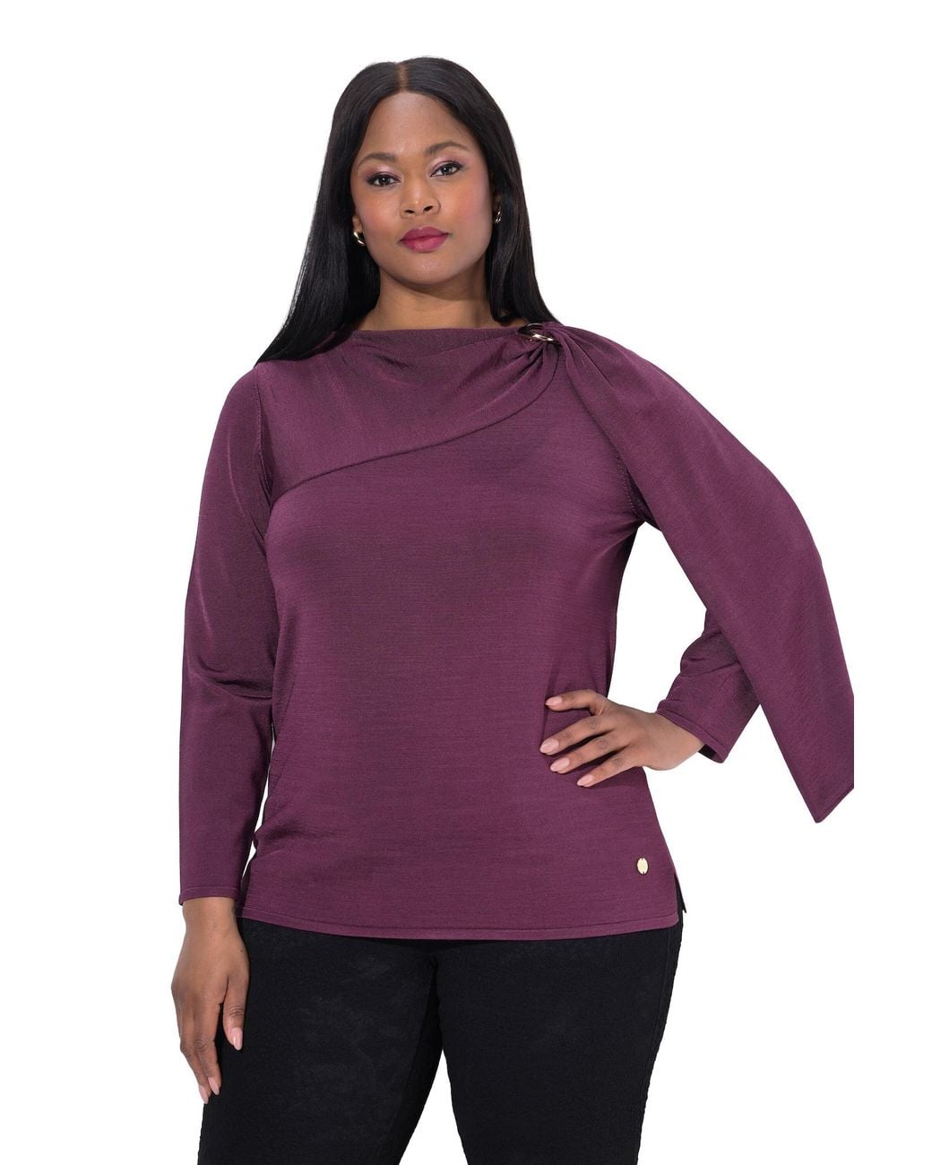 Ulla Popken Purple Pullover