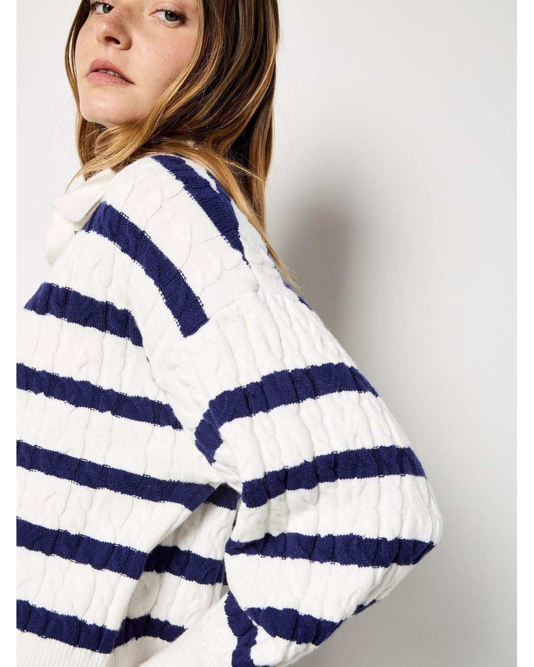 Apricot Blue Pullover