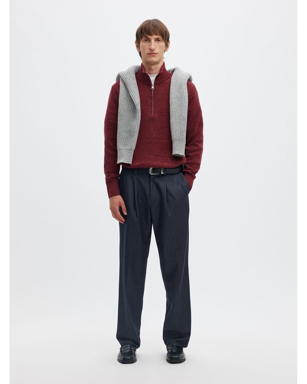 SELECTED Pullover Slhrodney in Red für Herren