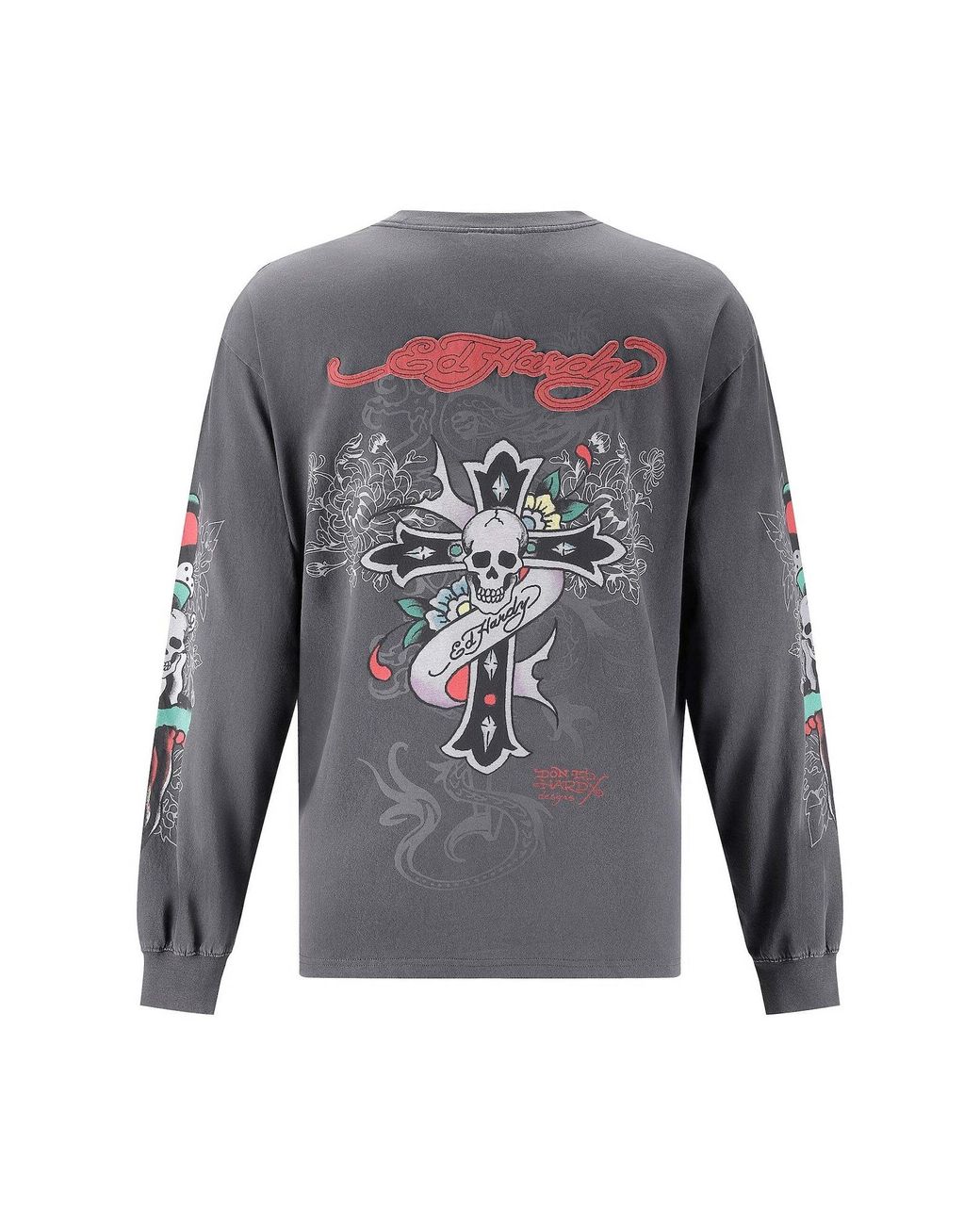 Ed Hardy Pullover in Gray für Herren