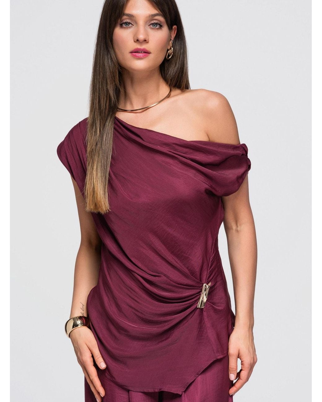Ombre Purple Bluse