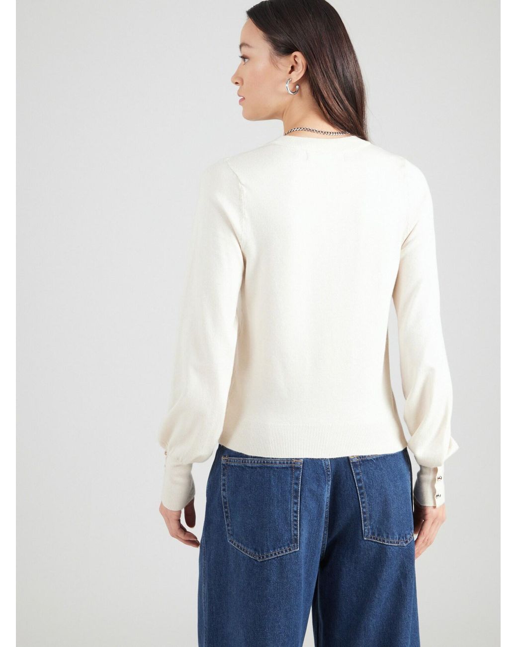 Vero Moda White Pullover Vmhappy
