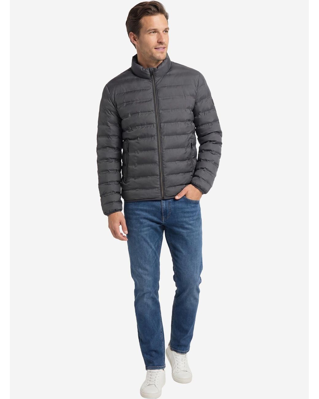 Redmond Übergangsjacke Basic in Gray für Herren