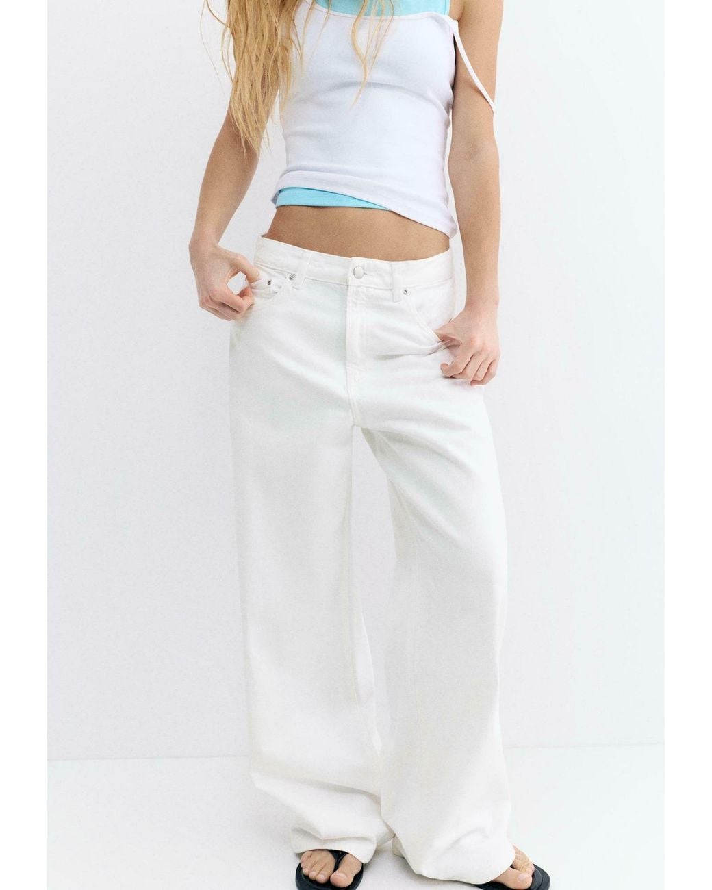 Pull&Bear White Jeans