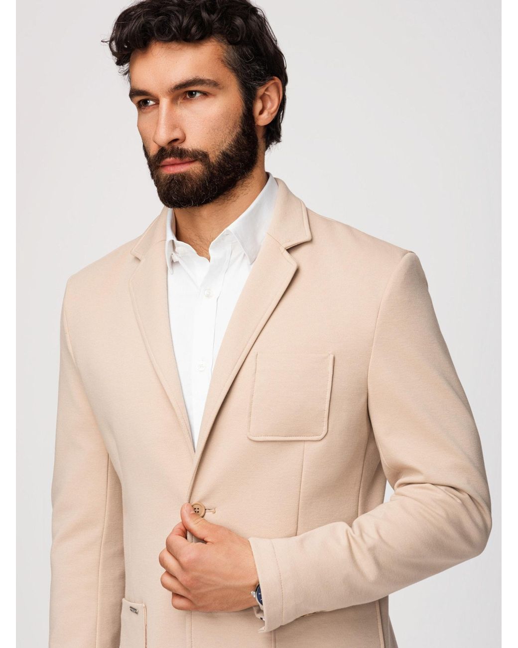 Ombre Sakko in Natural für Herren