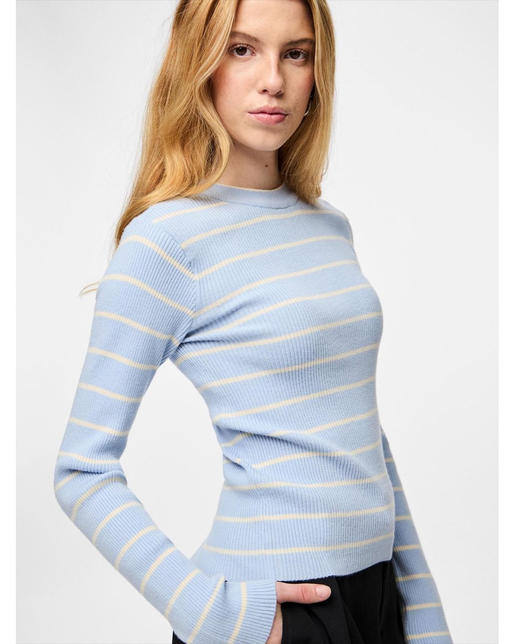 Pieces Blue Pullover