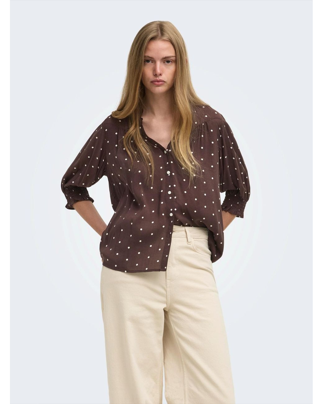 ONLY Brown Bluse Onlraya