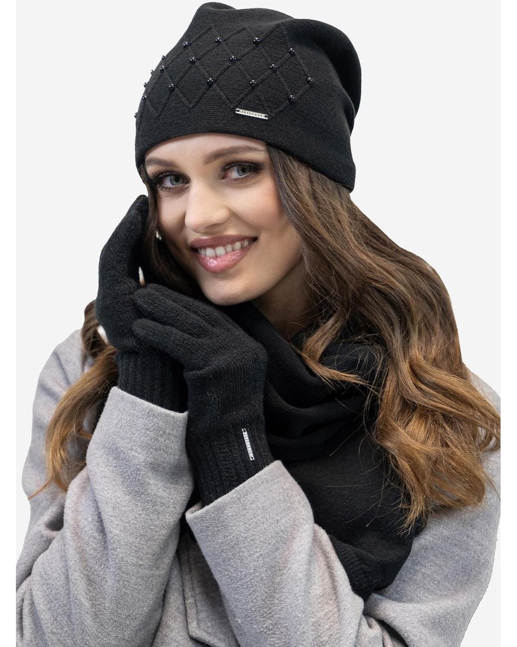 Vivience Black Mütze 7002 Set