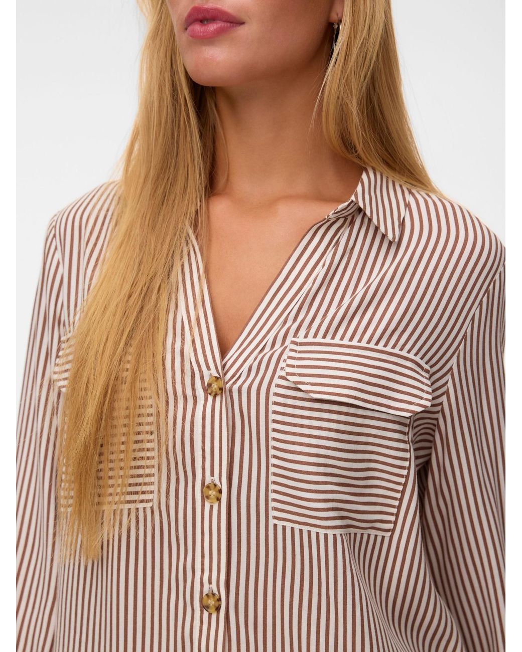 Vero Moda Natural Bluse Vmbumpy