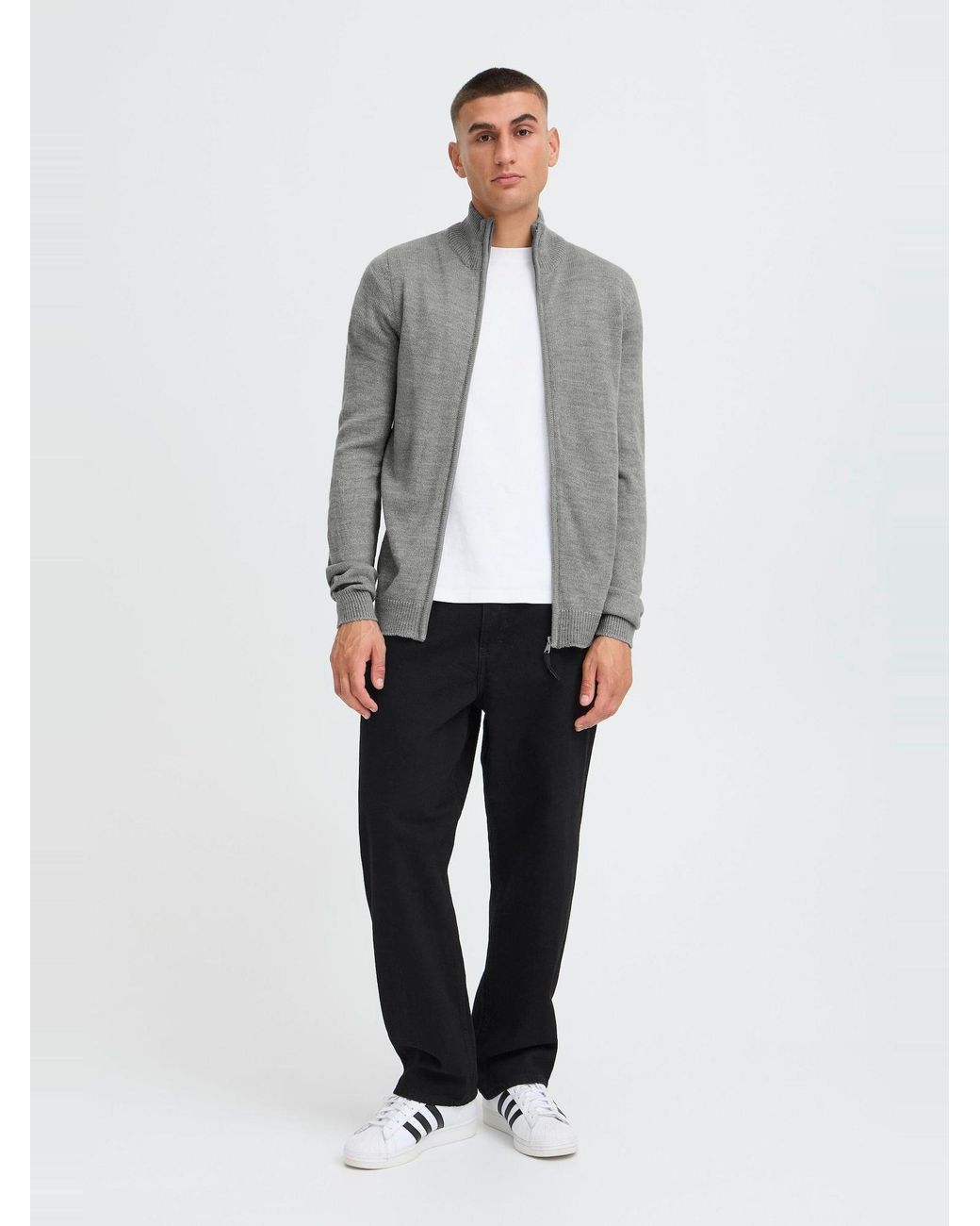 Solid Strickjacke Sdbabal in Gray für Herren
