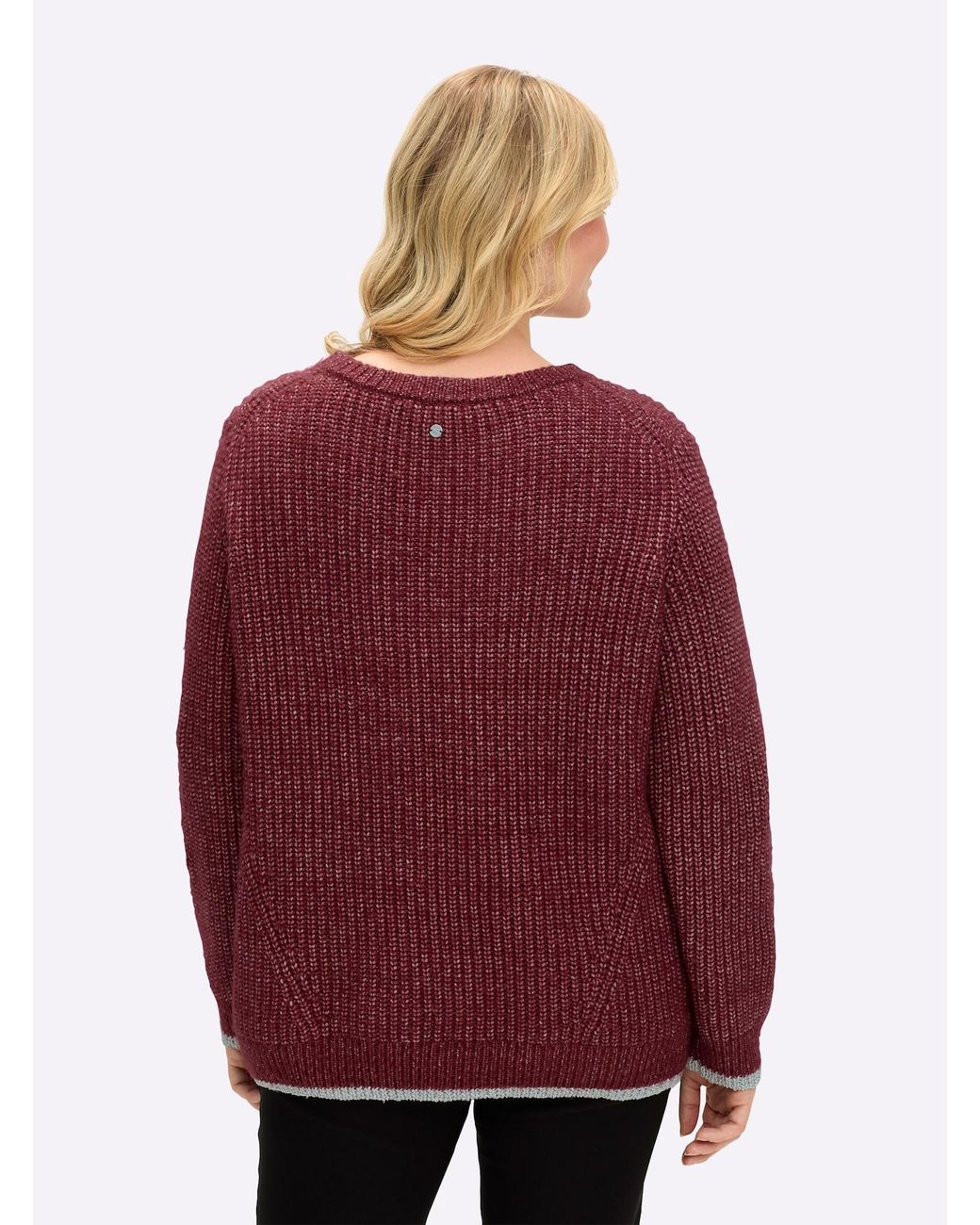Sheego Red Pullover